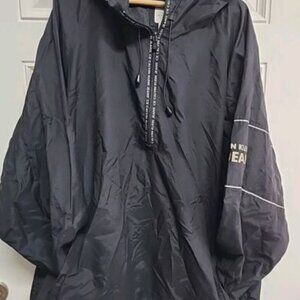 Calvin Klein Black Windbreaker Jacket xxl Vintage (A1)
